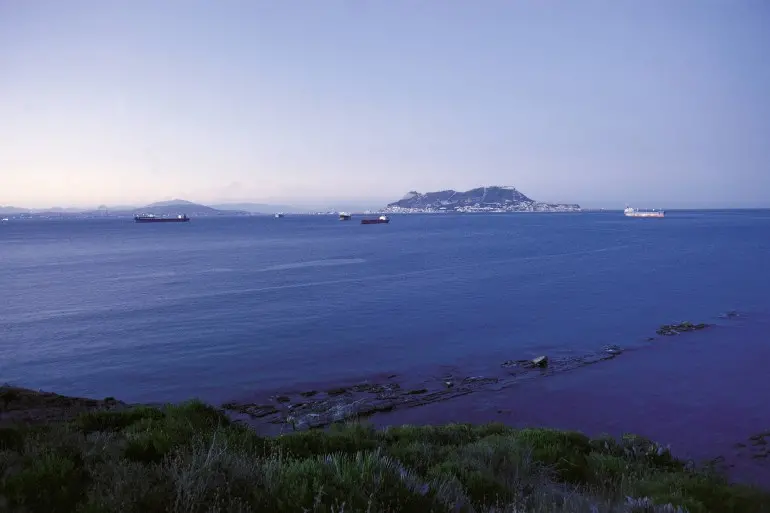 Gibraltar Strait and Algeciras, Cadiz View of the coast (Photo by JMN/Cover/Getty Images)