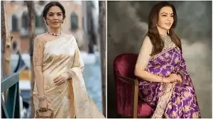 Banarasi brocade to Indian mulberry silk: Nita Ambani's best saree looks from 2026 so far