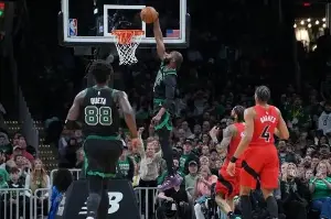 NBA: Jaylen Brown, Jayson Tatum guide Celtics to big win over Raptors