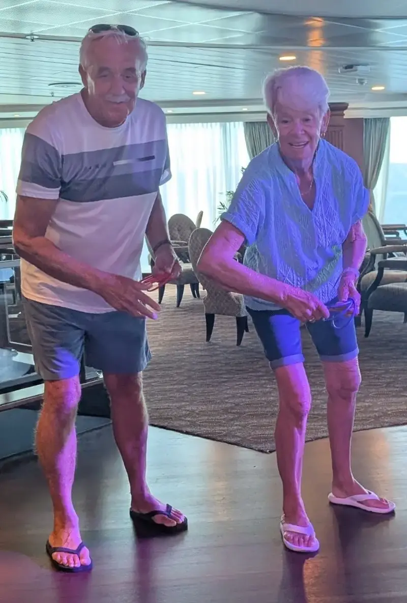 The couple has fully embraced the cruise lifestyle since their retirement just before the pandemic