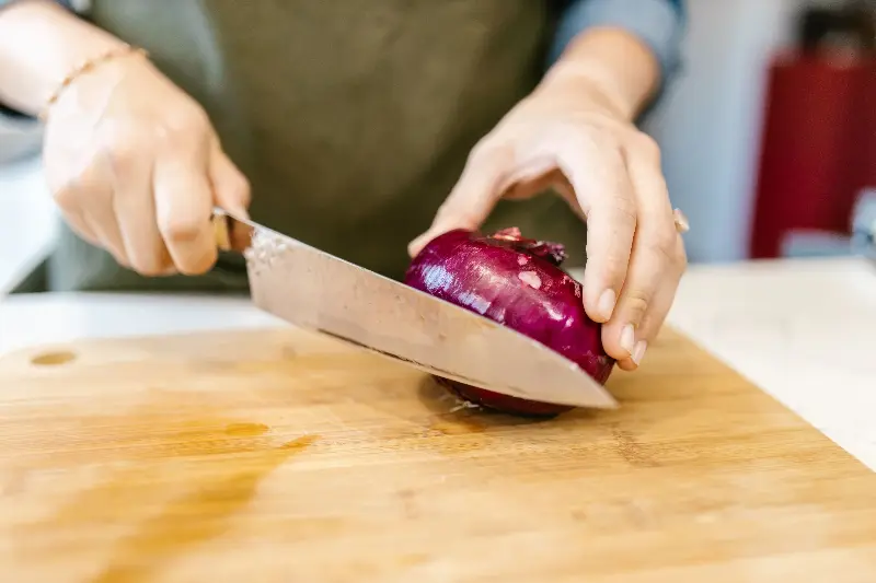 The irritants released by the onion while being cut are the vegetable's defence mechanism. 
