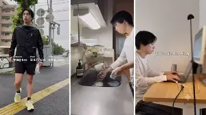 Inside 'disciplined' morning routine of a Japanese office worker: 9 km run, skincare, chores before 8 am work meeting