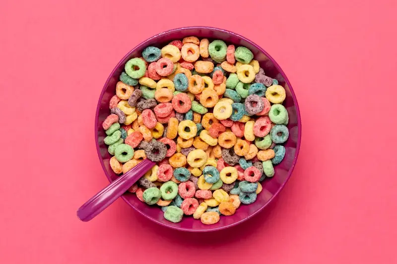 Avoid sugary cereals for breakfast!