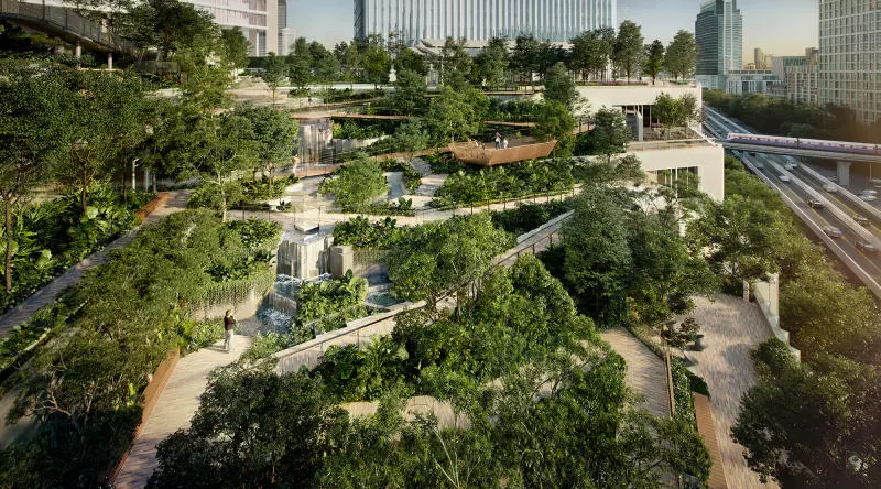 Dusit Arun Park on top of Dusit Central Park. (Photo: Dusit Central Park)
