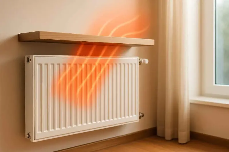 Mensole sopra i termosifoni: l’errore di design che ti costa caro in bolletta