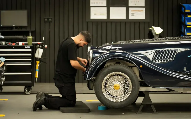 Workers at the century-old Morgan Motor Company still make cars by hand - Andrew Fox