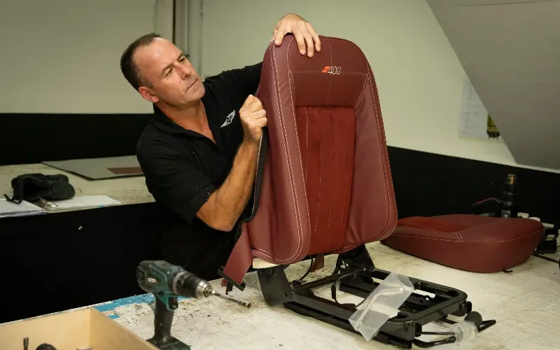 Customisation options include the materials used, such as the type of leather - Andrew Fox