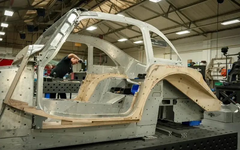 Customers sometimes visit Malvern and ask engineers to sign Morgan cars’ wood frames - Andrew Fox