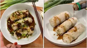 Looking for a fun, low-effort weeknight meal? Try this simple recipe for high-protein steamed chicken rice paper rolls
