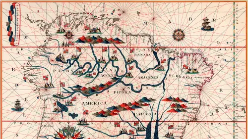 Part of South America, 1582.