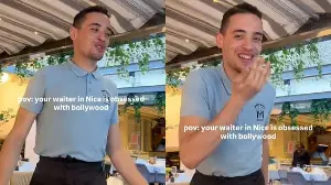 'Your waiter in Nice is obsessed with Bollywood': French waiter's song delights Indian tourists