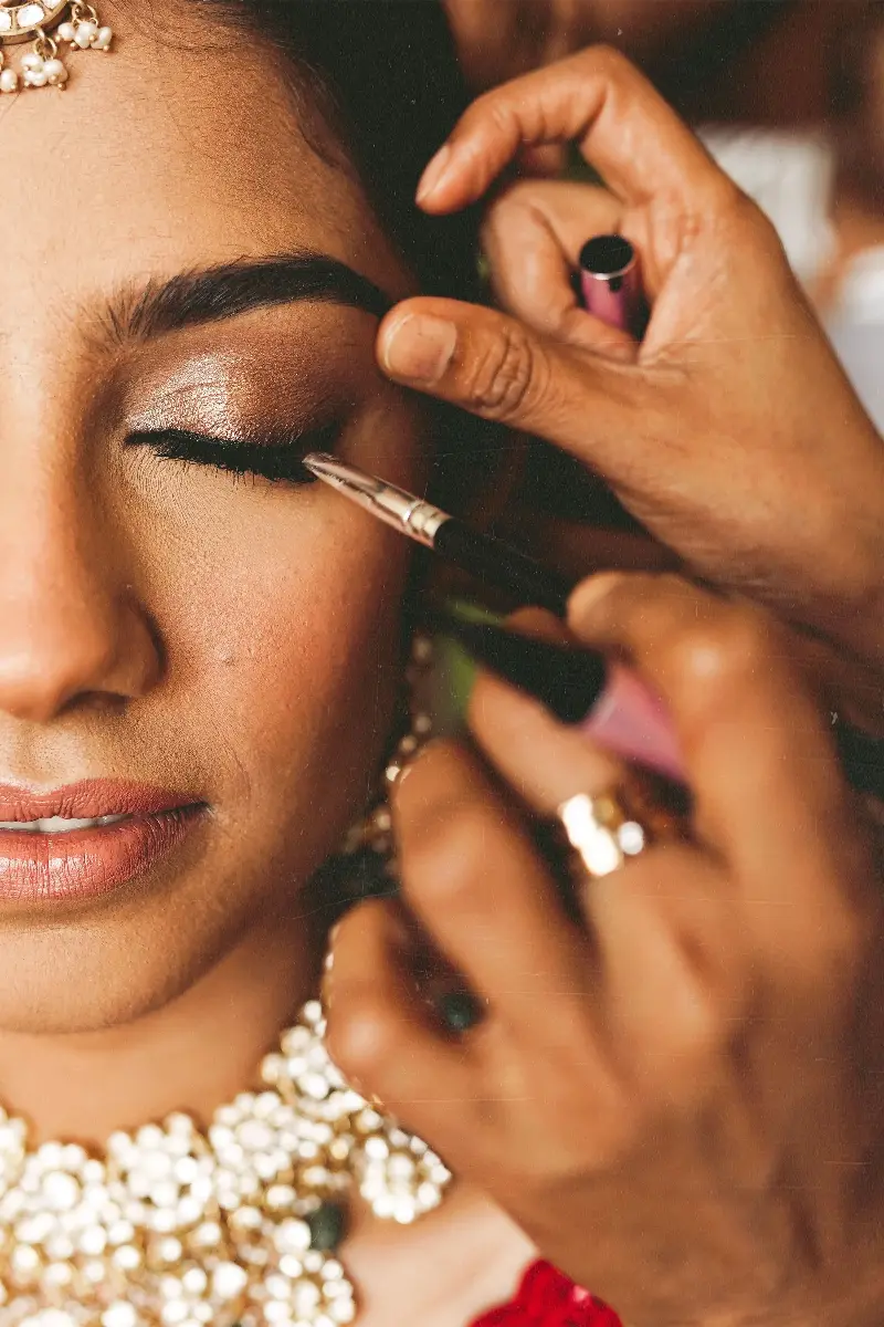 Waterproof or longwearing kajal, eyeliner and mascara are worth reaching for, especially if you have a long day ahead. 