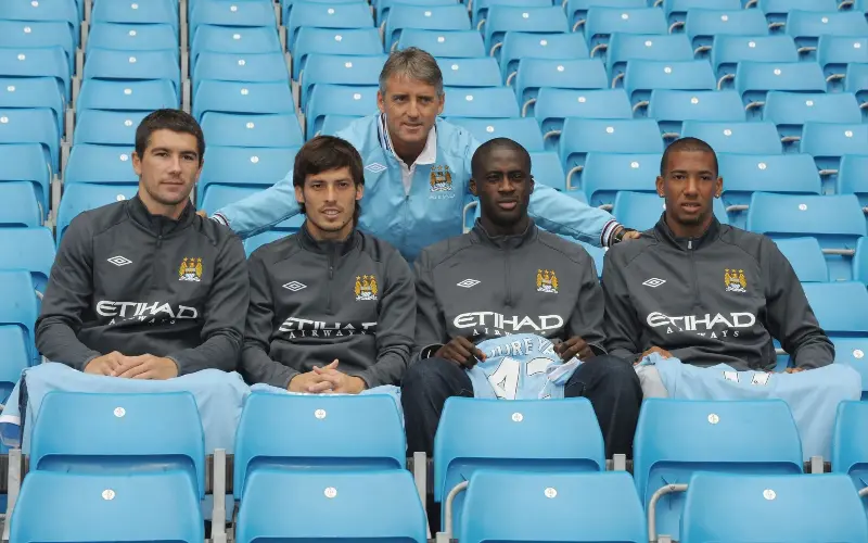 David Silva joined alongside Aleksandar Kolarov, Yaya Toure and Jerome Boateng - Action Images/Paul Currie