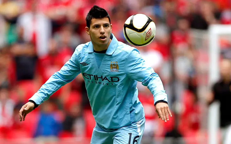 Aguero would go on to score the goal that won City the Premier League title in 2012 - EPA/Kerim Okten