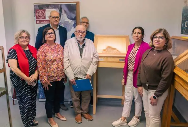 UHU incorpora a su Aula-Museo de Geología una pieza de cobre nativo procedente de la antigua mina Monte Romero
