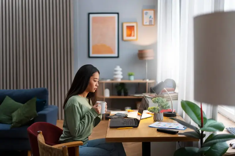 Add plants near your workstation. 