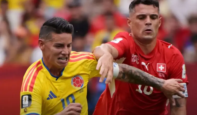 Suiza echa a Colombia y le da la estocada final a la carrera mundialista de James Rodríguez