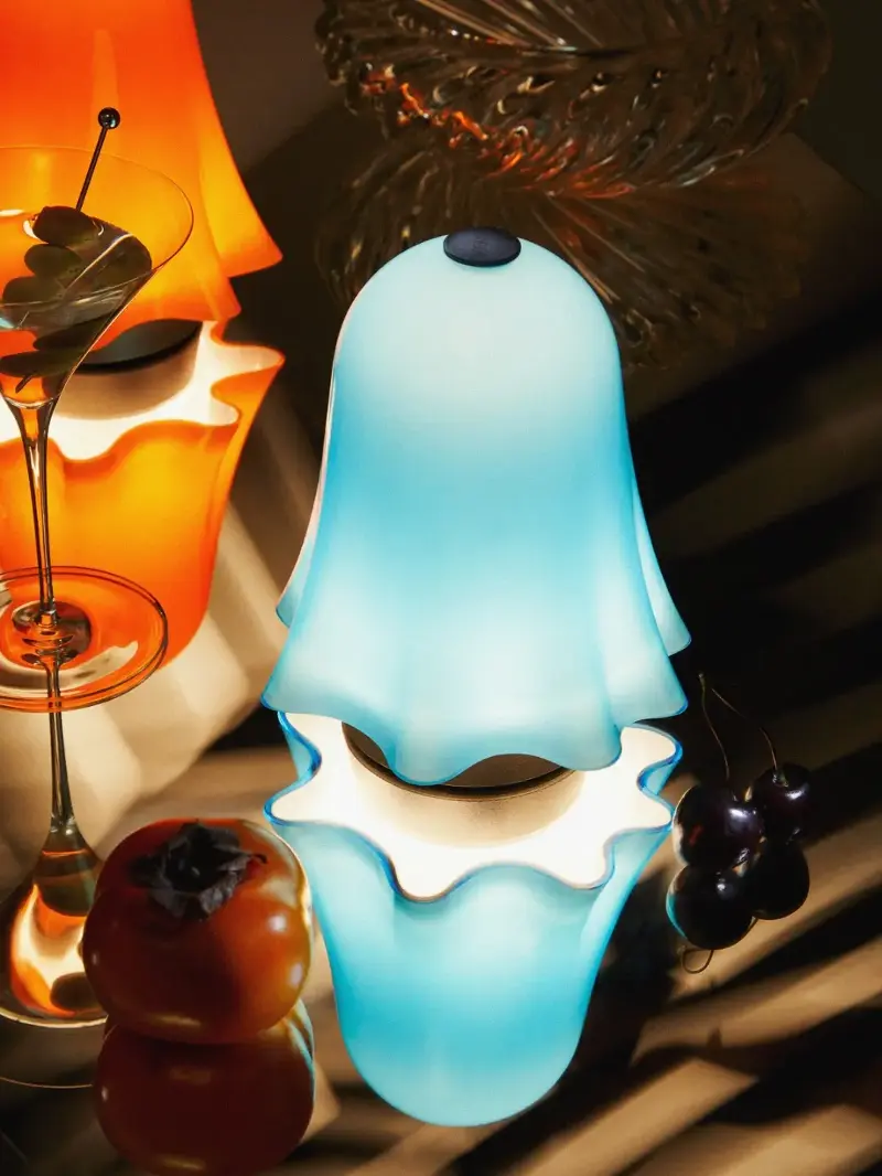 Venini, Fantasmino Hand-Blown Murano Glass Portable Lamp