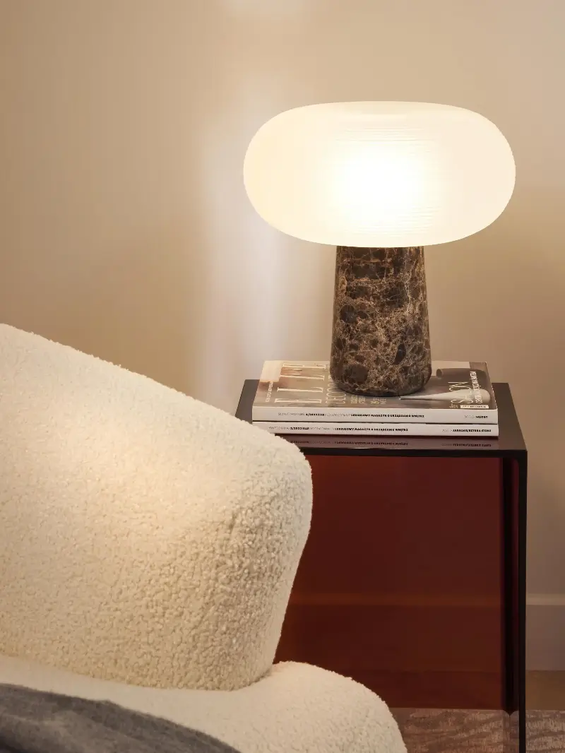 Table Lamp Mariella With Marble Base