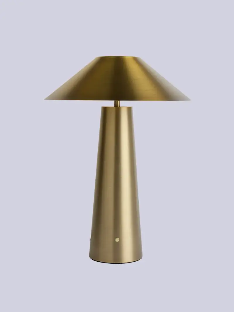Habitat, Habitat Conical Ceramic Table Lamp - Olive & Beige