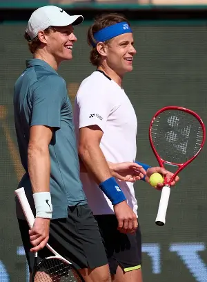 Sinner abandons his partner in the men's doubles at the Monte Carlo Masters 2026.