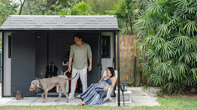 Glenda Chong and husband Justin Chan