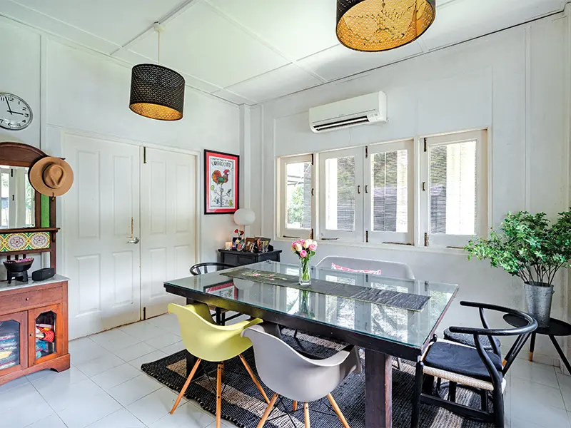 seletar camp black and white house