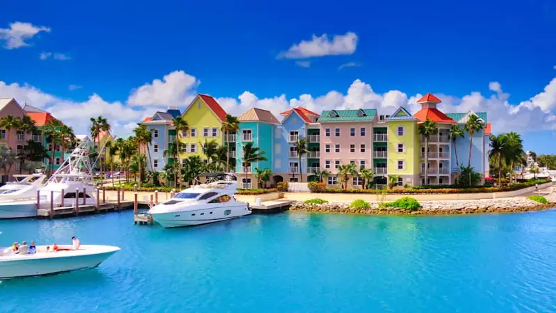 Colourful houses in Nassau