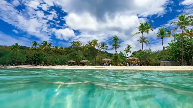 Honeymoon Beach on St. Thomas, USVI