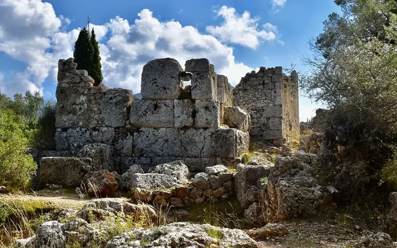 The School of Homer -- a possible candidate for the site of Odysseus' palace.