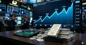 Silver prices rose more than 6% following the US-Iran ceasefire agreement.