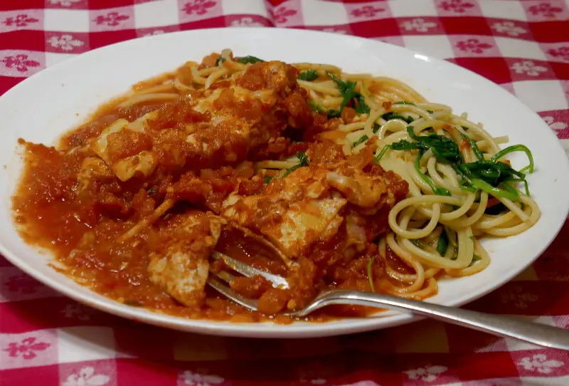 Quick Fix: Pork Parmesan with Spaghetti with Peppery Arugula