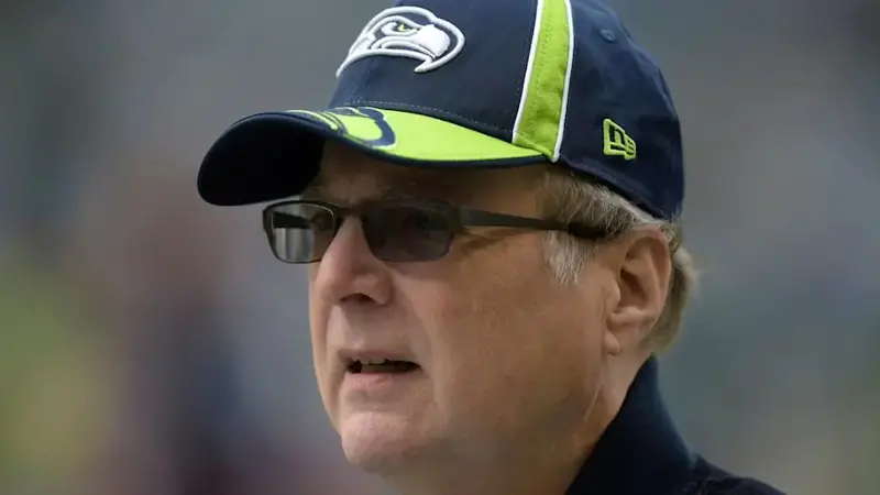 Former Seahawks owner Paul Allen before the game against the St. Louis Rams at CenturyLink Field
