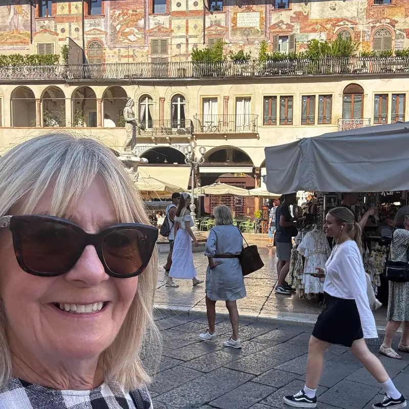 Writer Terry enjoyed Verona’s faded frescoes and Renaissance architecture