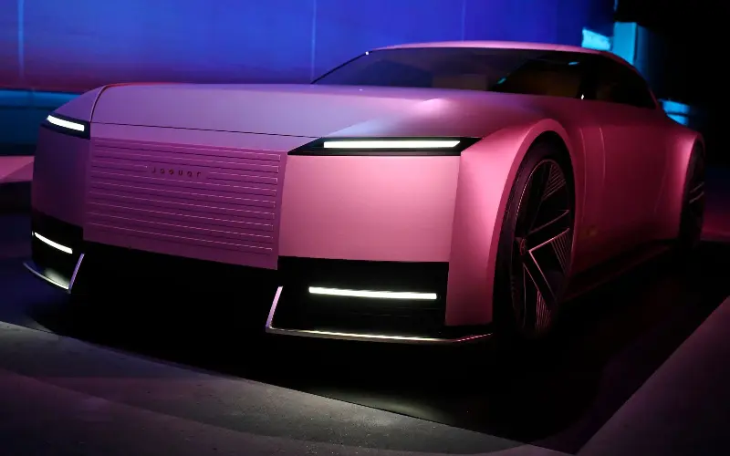 Jaguar defended its new ‘Barbie pink’ car, saying that it ‘won’t be loved by everyone’ because it is ‘fearlessly creative’ - Jason Koerner/Jaguar via Getty Images