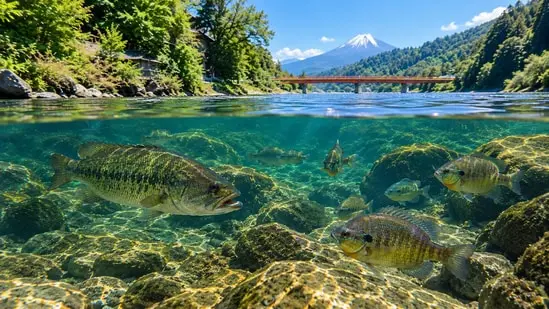 Two US natives, largemouth bass and bluegill, whose introduction to Japan changed its waterways.