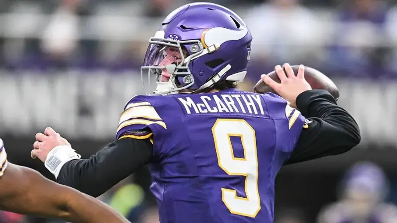 Minnesota Vikings quarterback J.J. McCarthy