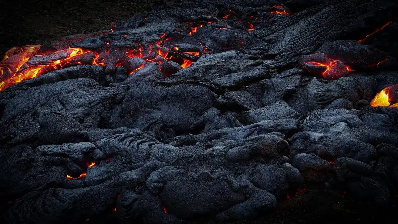 Representative image of lava from a volcanic eruption