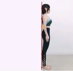 The 'standing against the wall' test helps identify early risks to the spine.