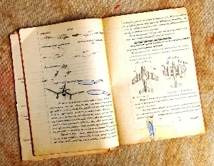 The notebooks Marie Curie used in her research remain radioactively contaminated more than a hundred years later. Some Curie papers have been found contaminated with radium-226, an isotope with a half-life of about 1,600 years, and original volumes are kept under strict radiation-protection controls before anyone can handle them.