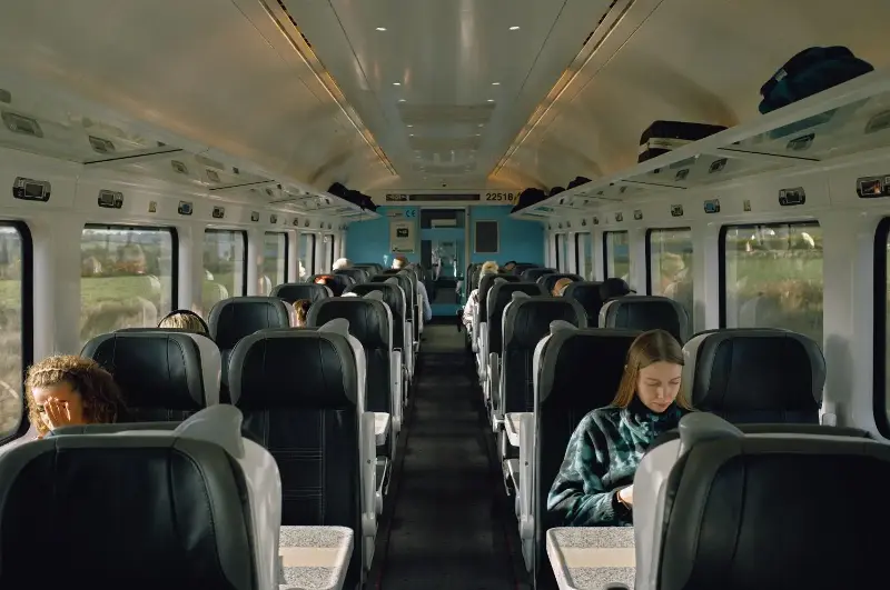 Passengers on the Killarney-Dublin train. MICHAEL VINCE KIM