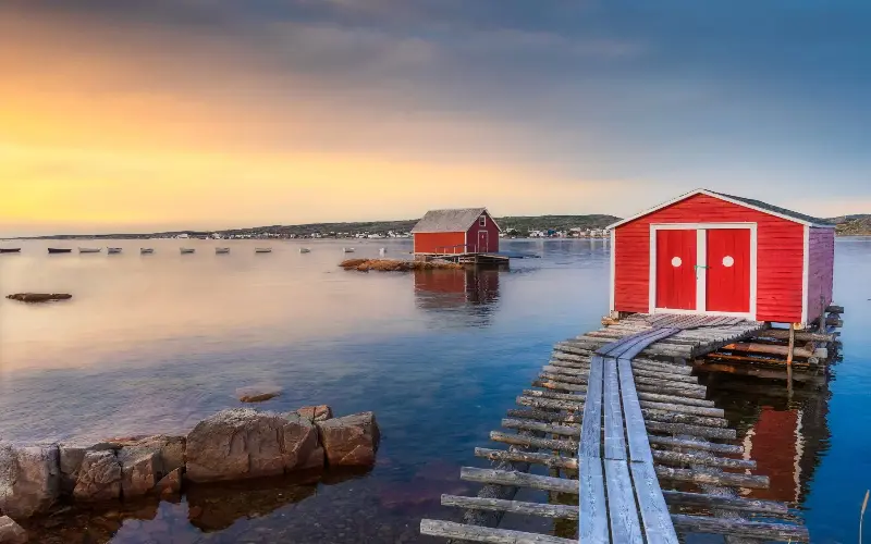 Colourful clapboard houses and a rugged, show-off coastline define Fogo Island - FedevPhoto/iStockphoto