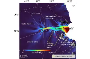 Sinking Antarctic ice reveals a hidden lake's massive water loss
