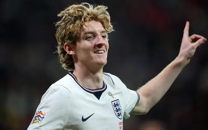 Anthony Gordon scored in all three of the games he featured in during the extended international break - Getty Images/Gabriel Kuchta