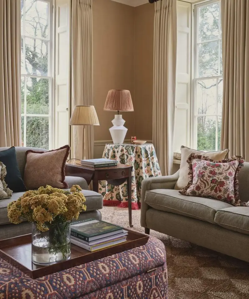 Living rooms should layer lighting of every type, from task lamps to decorative fixtures. (Image credit: Future)