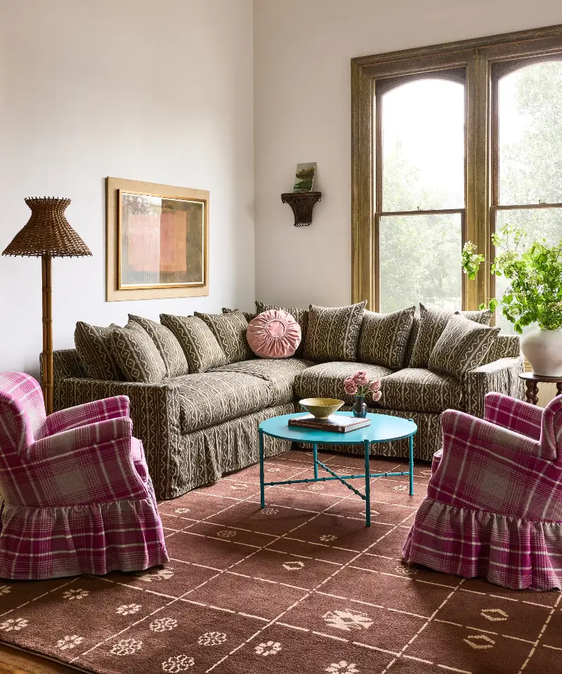 Vintage styles such as hand-woven wicker lamps exude rustic charm.  (Image credit: GreenRow)