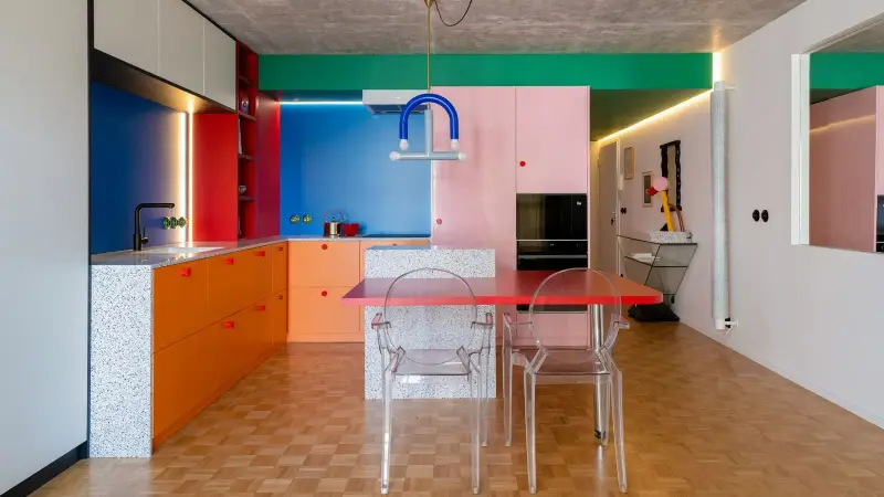 This newly renovated Paris kitchen doesn't hold back — and neither does the rest of the apartment.