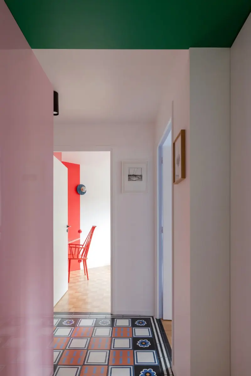 This is an apartment of surprises — above, below, from wall to wall. (Image credit: Sabine Serrad. Design: Célia Reubrecht)