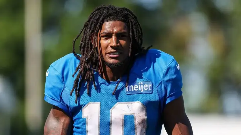 Detroit Lions running back Isiah Pacheco