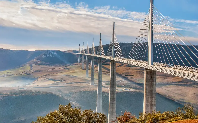 The Millau Viaduct in Aveyron, southern France - Eve Livesey/Moment Unreleased RF